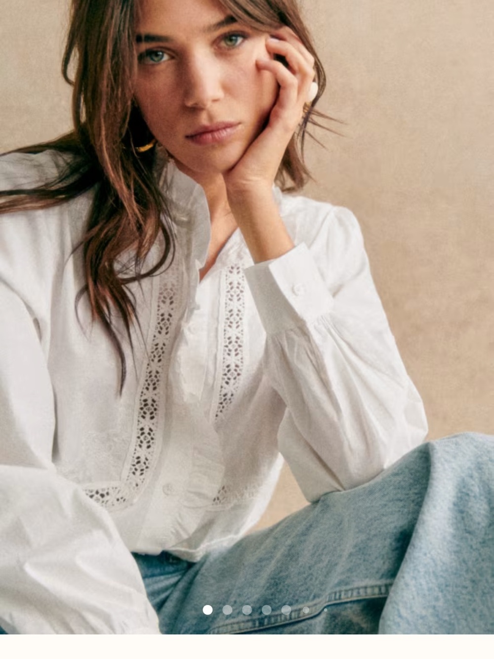 Sezane Ulysse Shirt Ecru 12